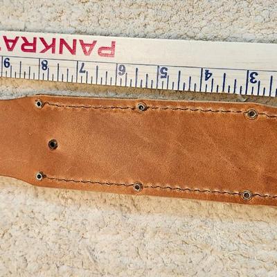 KA-BAR Full-Size U.S.M.C. Straight Edge Knife Brown, Leather Sheath