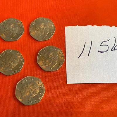 Mexico 10 Peso Coins