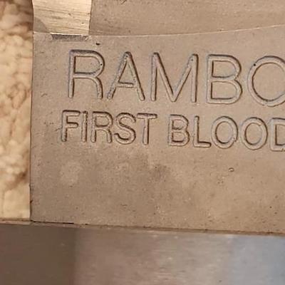 Rambo I Knife With Sylvester Stallone Signature MC-RB1SS. Rambo First Blood knife