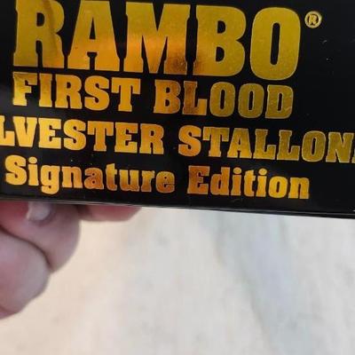 Rambo I Knife With Sylvester Stallone Signature MC-RB1SS. Rambo First Blood knife