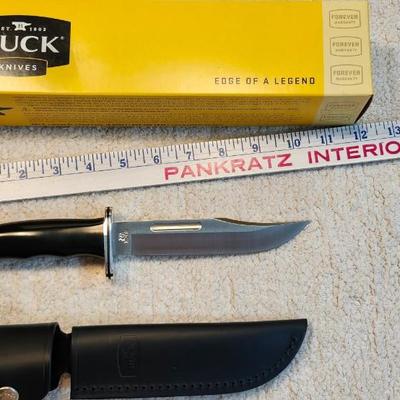 Buck Knives 119 SPECIAL Fixed Blade Knife, 0119BKS-C includes black leather sheath