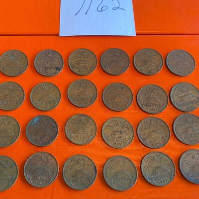 Vintage 20 Centavo Coins