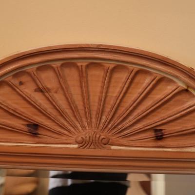 Pulaski Pine Wall Hanging Arched Mirror