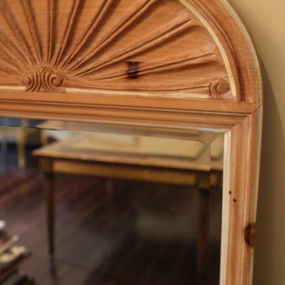 Pulaski Pine Wall Hanging Arched Mirror