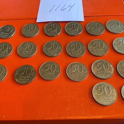20 Israel 50 Sheqalim Coins