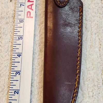 Guide Gear Survival Bushcraft Knife, Fixed Blade with Sheath, Carbon Steel, 4.5”