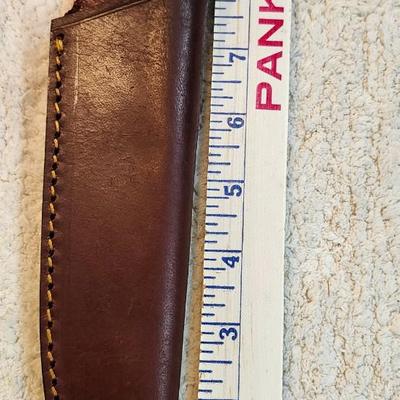 Guide Gear Survival Bushcraft Knife, Fixed Blade with Sheath, Carbon Steel, 4.5”