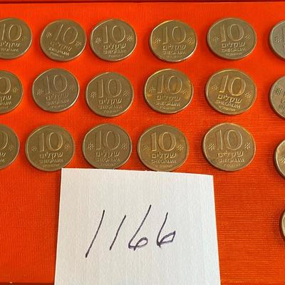19 Israel 10 Sheqalim Coins