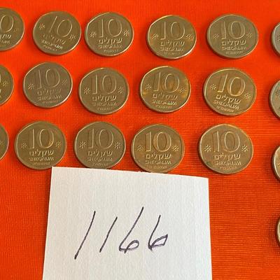 19 Israel 10 Sheqalim Coins