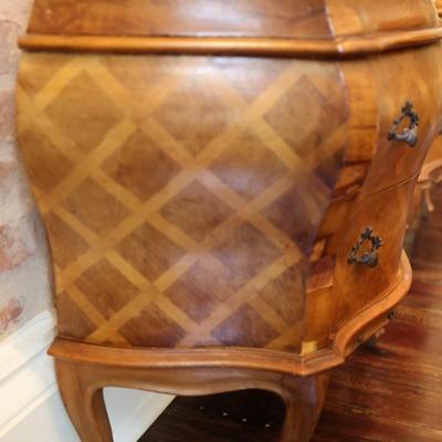 Pair Of Italian Inlay Parquet Commodes (See Description)