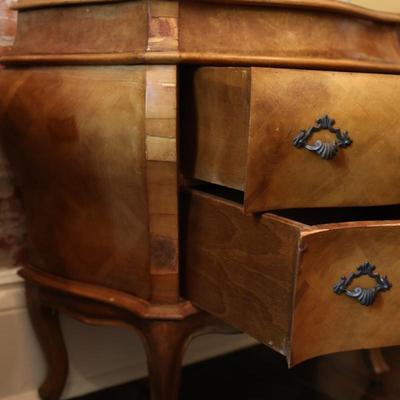 Pair Of Italian Inlay Parquet Commodes (See Description)