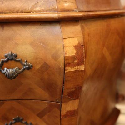 Pair Of Italian Inlay Parquet Commodes (See Description)