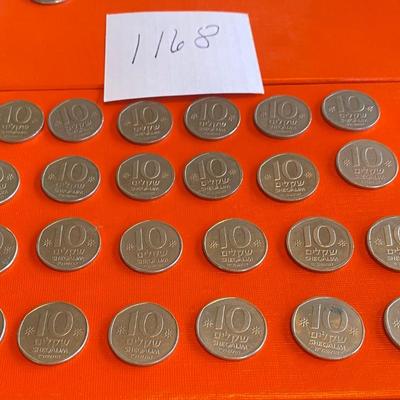 24 Israel 10 Sheqalim Coins