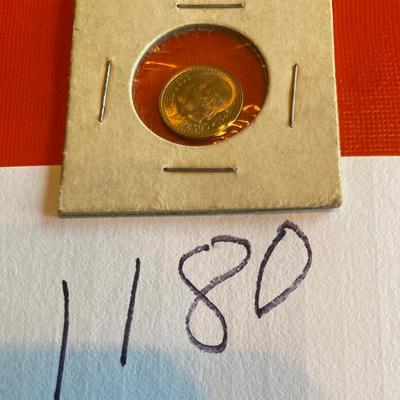 1945 Mexican Gold Peso Coin