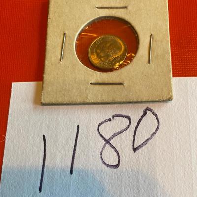 1945 Mexican Gold Peso Coin