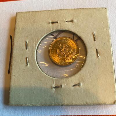 1945 Mexican Gold Peso Coin