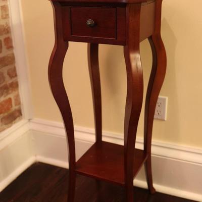 BOMBAY CO. One Drawer Pedestal Stand Side Table
