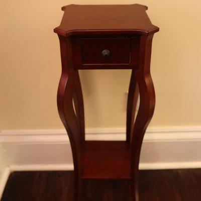 BOMBAY CO. One Drawer Pedestal Stand Side Table