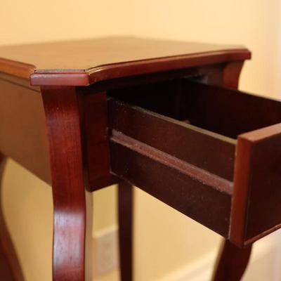 BOMBAY CO. One Drawer Pedestal Stand Side Table
