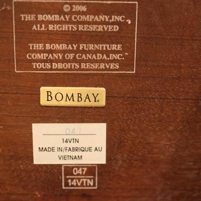 BOMBAY CO. One Drawer Pedestal Stand Side Table