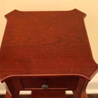 BOMBAY CO. One Drawer Pedestal Stand Side Table