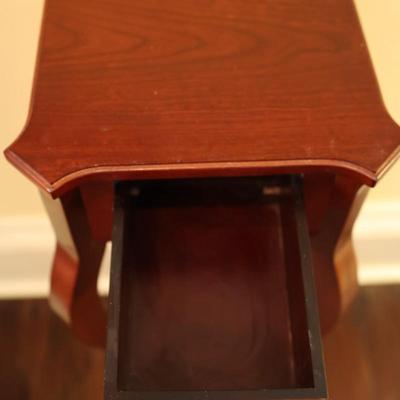 BOMBAY CO. One Drawer Pedestal Stand Side Table