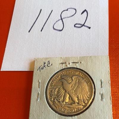 1937 Walking Liberty Half Dollar Coin