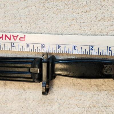 Two BAYONET WITH SCABBARD one Vintage Swiss F+ bayonet