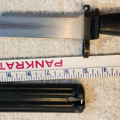 Two BAYONET WITH SCABBARD one Vintage Swiss F+ bayonet