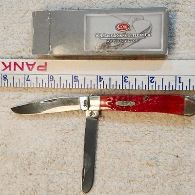 Case 6254 Knife USA Red Bone Trapper