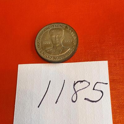 1969 silver Philippine Piso