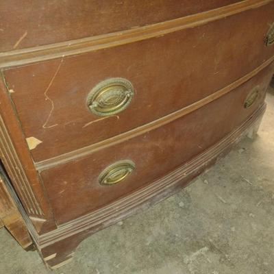 Vintage Mahogany Two over Four Dresser
