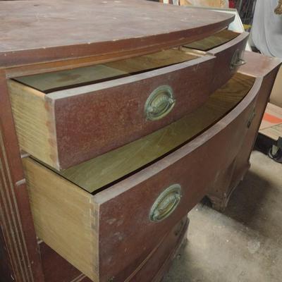 Vintage Mahogany Two over Four Dresser