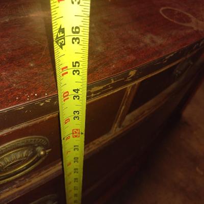 Vintage Mahogany Three over Three Dresser