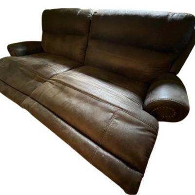 Electric Reclining Microfiber Sofa
