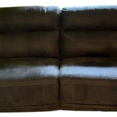 Electric Reclining Microfiber Sofa