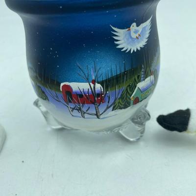 Snowman decorative plate