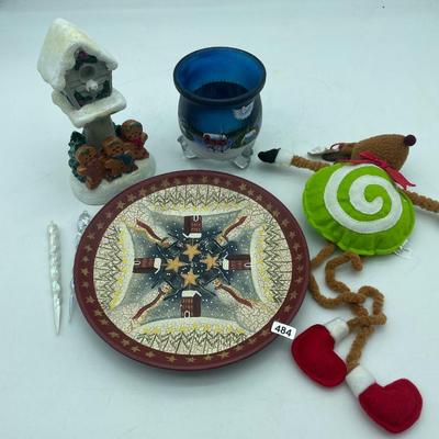 Snowman decorative plate