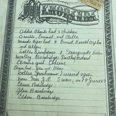 Vintage marriage license
