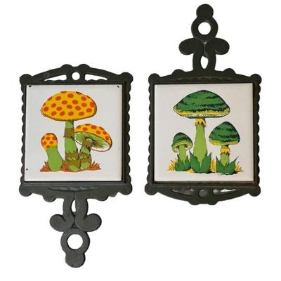 1970s Mushroom Trivets