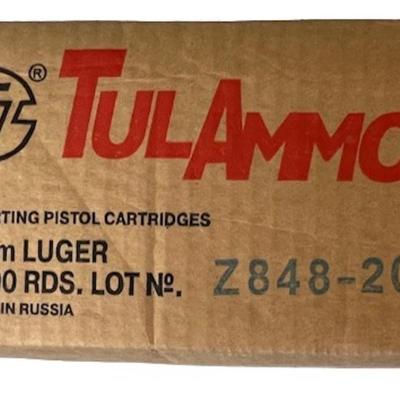 TulAmmo 9mm Luger Ammunition (NO SHIPPING)