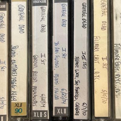 Grateful Dead Concert Cassette Tapes