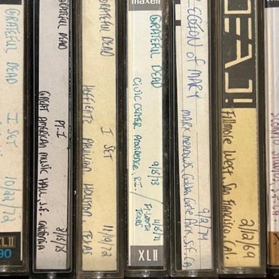Grateful Dead Concert Cassette Tapes