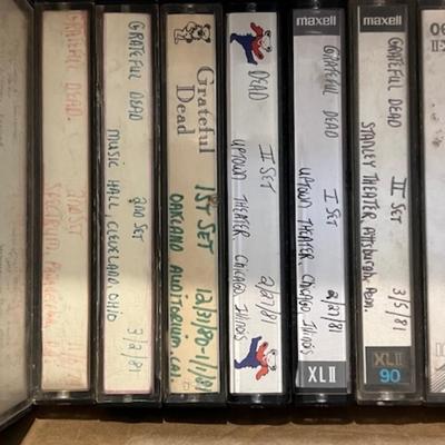 Grateful Dead Concert Cassette Tapes