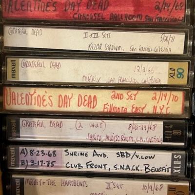 Grateful Dead Concert Cassette Tapes