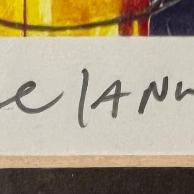 Signed Nelson De La Nuez Framed Print
