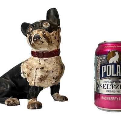 Antique Hubley Cast Iron French Bulldog Doorstop