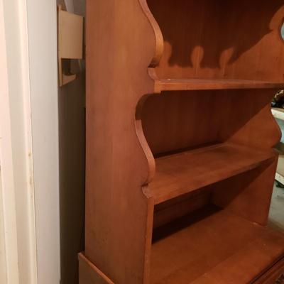 Two Piece Pleasant Valley Hardrock Maple Hutch by Cherokee (BS-KD)