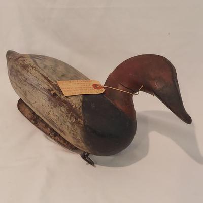 Antique Susquehanna Flats Canvasback Duck Decoy (PC-BBL)