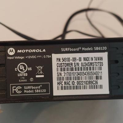 Netgear Router and Motorola Modem (PC-BBL)